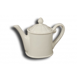Collioure teapot, antique white ceramic Collioure teapot, antique white ceramic