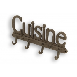 Cast iron row of hooks 'cuisine' (kitchen) l30 Cast iron row of hooks 'cuisine' (kitchen) l30