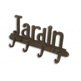 Cast iron row of hooks 'jardin' (garden) l30 Cast iron row of hooks 'jardin' (garden) l30