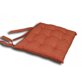 Red check chair cushion 40x40 Red check chair cushion 40x40