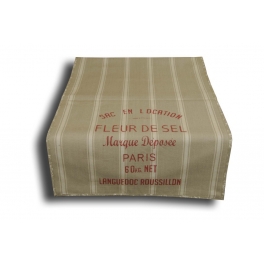 Table runner 150x45 'fleur de sel' Table runner 150x45 'fleur de sel'