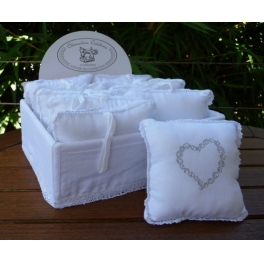 Embroidered fragrance pillows rose scent 12x12 Embroidered fragrance pillows rose scent 12x12