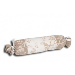 Colette blanc bolster cushion, cotton L65 Colette blanc bolster cushion, cotton L65