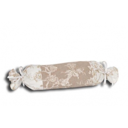 Colette marron bolster cushion, cotton L65 Colette marron bolster cushion, cotton L65
