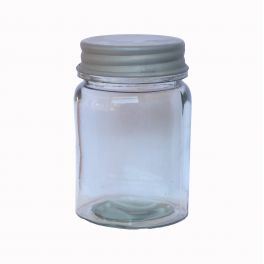 Jar with zinc lid h.12 d.8