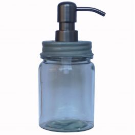 Soap dispenser, zinc lid h.18 d.8 Soap dispenser, zinc lid h.18 d.8