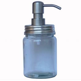 Soap dispenser, antique silver lid h.18 d.8 Soap dispenser, antique silver lid h.18 d.8