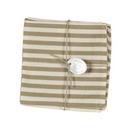 Olive stripe serviettes (set of 6) L 40 x W 40 Olive stripe serviettes (set of 6) L 40 x W 40