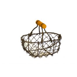 Wire basket small, oval, powder coated 12.5 x 7.5 Wire basket small, oval, powder coated 12.5 x 7.5