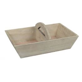 Wood basket with handle 33x19 Wood basket with handle 33x19