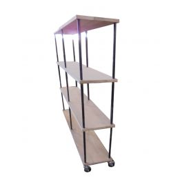 Industry double shelf unit, metal and wood D 40 x W 160 x H 180 Industry double shelf unit, metal and wood D 40 x W 160 x H 180