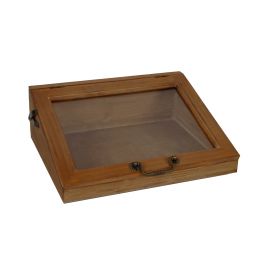 Antiquaire box with window panel, medium h.12 35x27.5 Antiquaire box with window panel, medium h.12 35x27.5