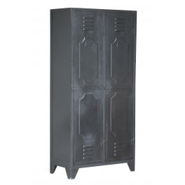 Indus 2 door locker unit, metal W85cm x D55cm x H180cm Indus 2 door locker unit, metal W85cm x D55cm x H180cm