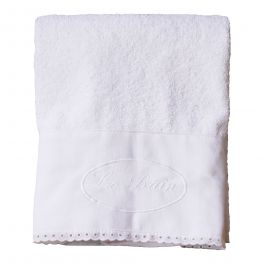 Le bain bath towel, white cotton 50 X 100 Le bain bath towel, white cotton 50 X 100