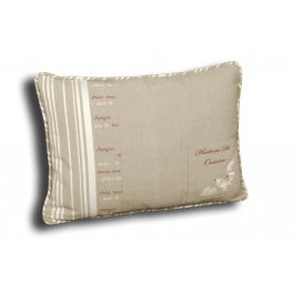 Rectangular cushion, removable cover 50x35 'histoire de cuisine' Rectangular cushion, removable cover 50x35 'histoire de cuisine'