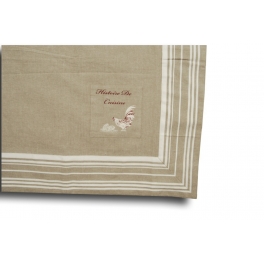 Square table cloth 150x150 'histoire de cuisine' Square table cloth 150x150 'histoire de cuisine'