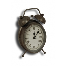 Bedside zinc 'alarm' clock 17.5x10.5 Bedside zinc 'alarm' clock 17.5x10.5